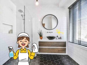 Salle de bain qui brille