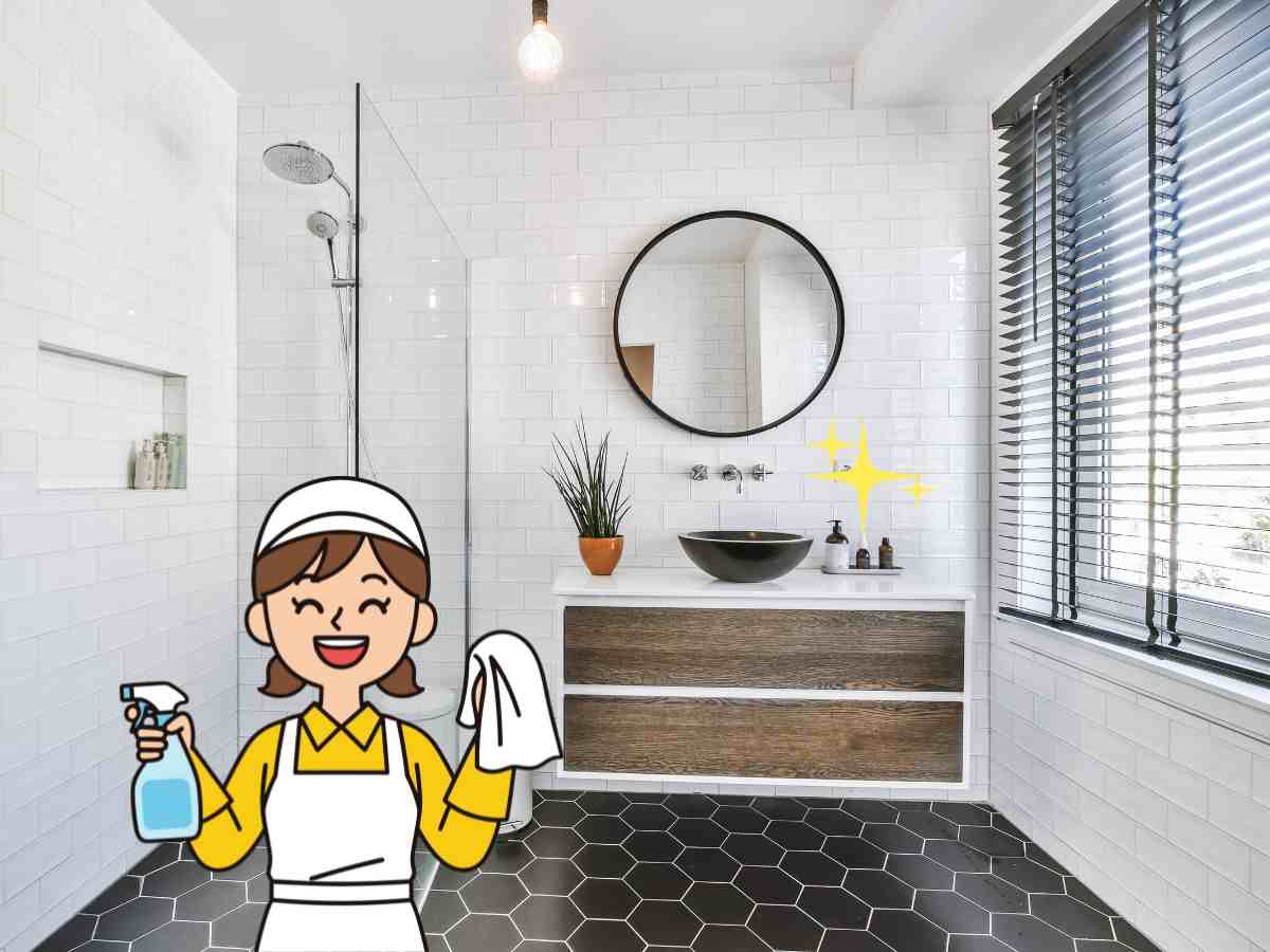 Salle de bain qui brille