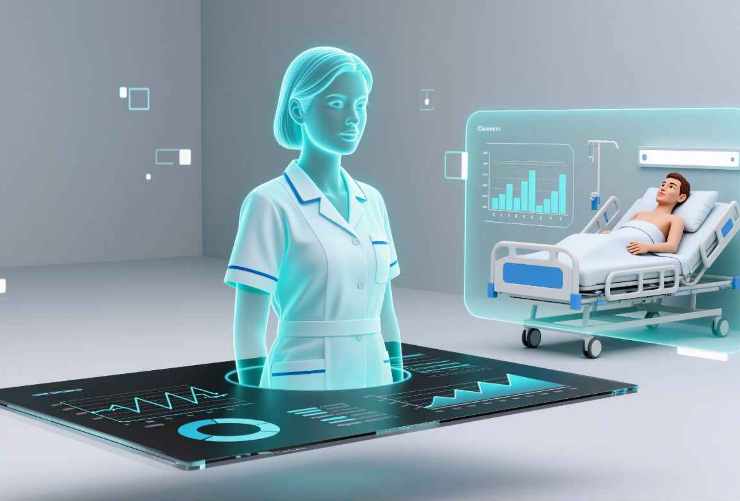 Infirmière alimentée par l'IA