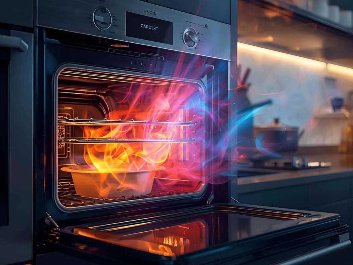 Four ouvert qui diffuse un bon parfum