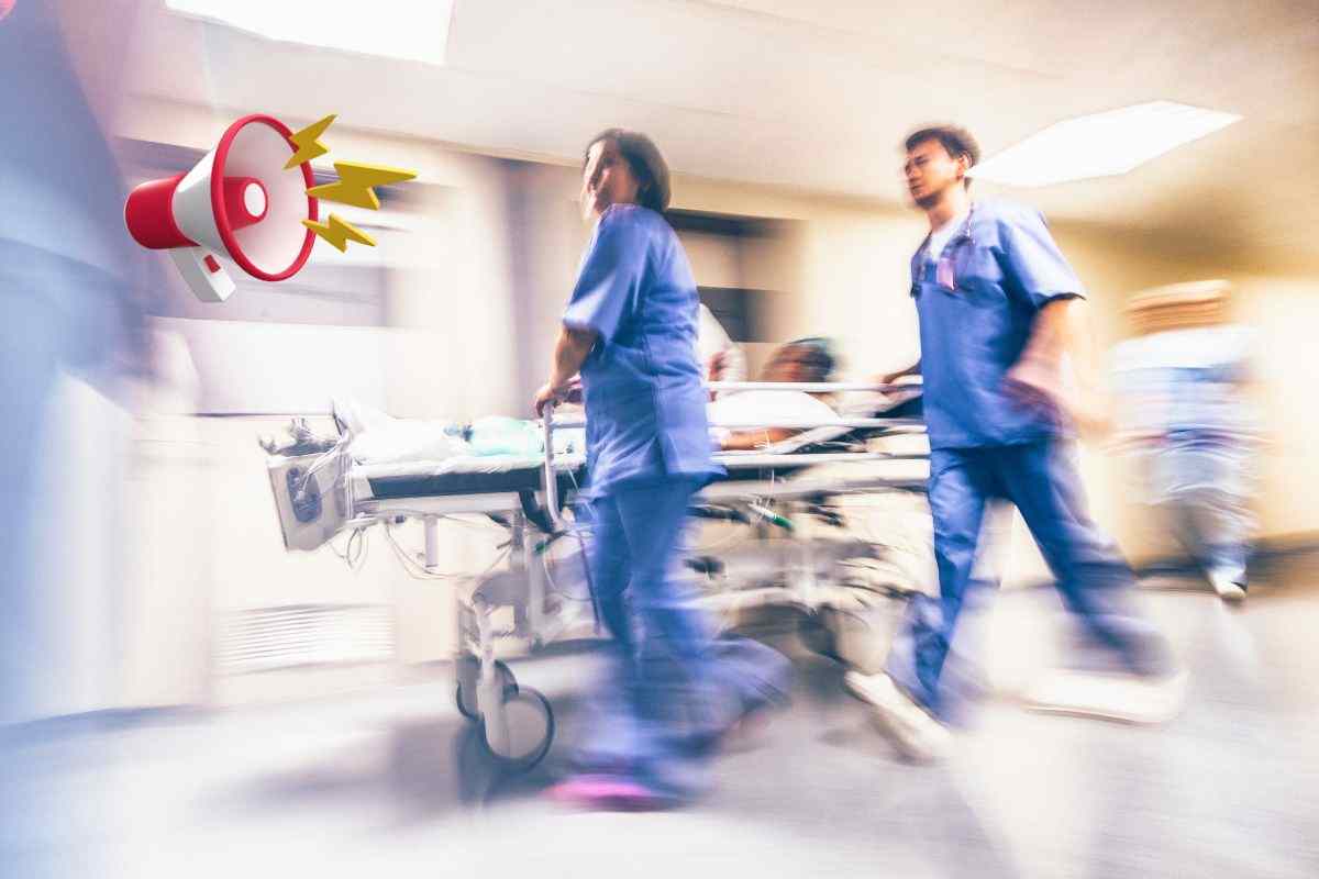 Soignants avec un brancard